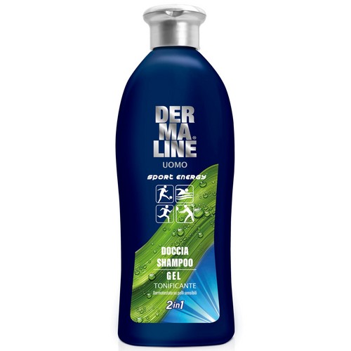 DERMALINE men's bath-shampoo 400ml Sport Energy