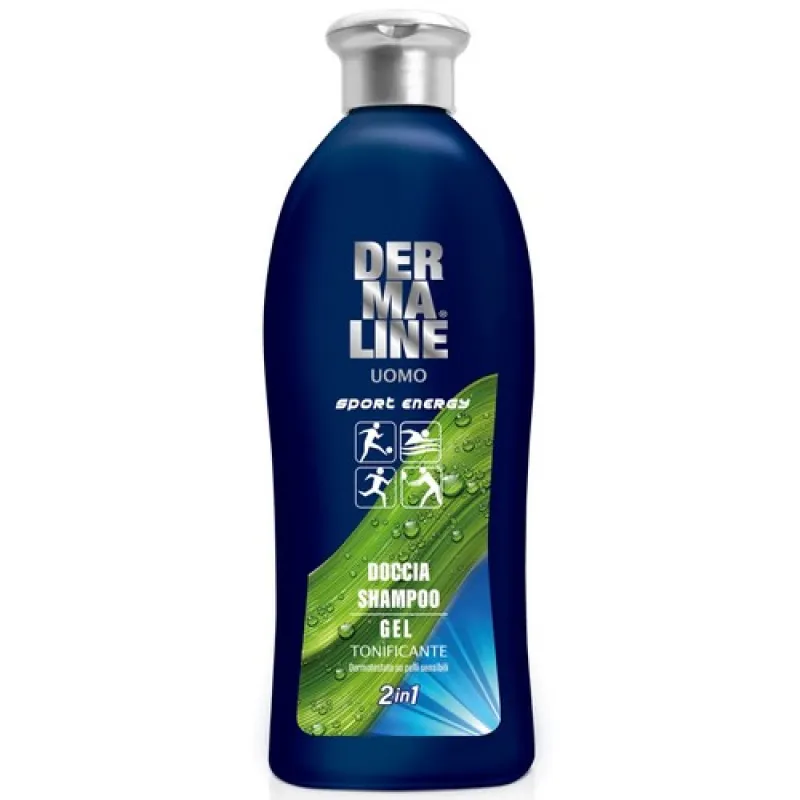 DERMALINE men's bath-shampoo 400ml Sport Energy