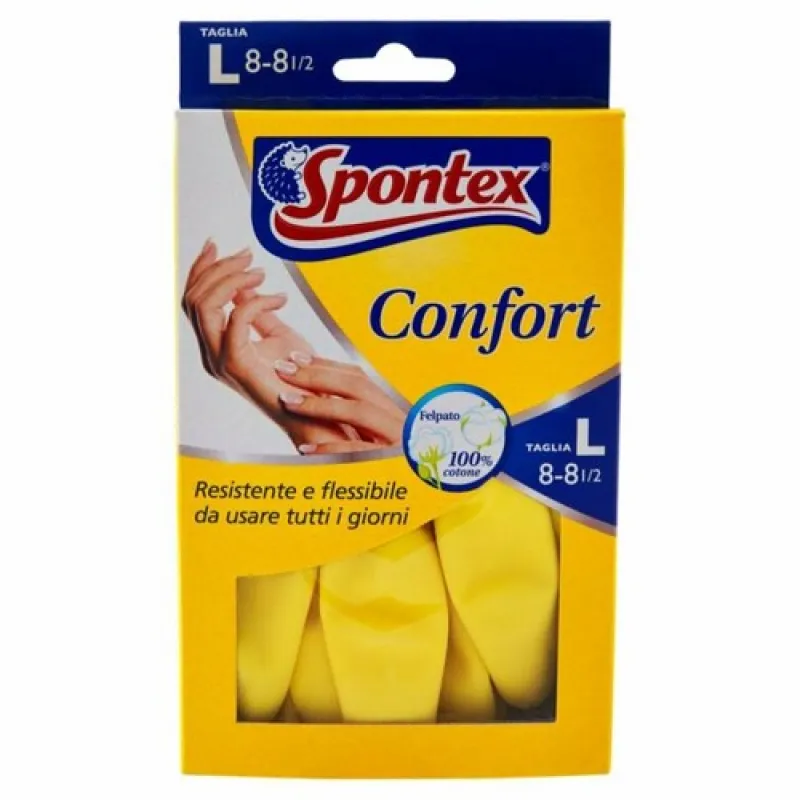 SPONTEX Comfort Rubber Gloves 1/1 - one pair