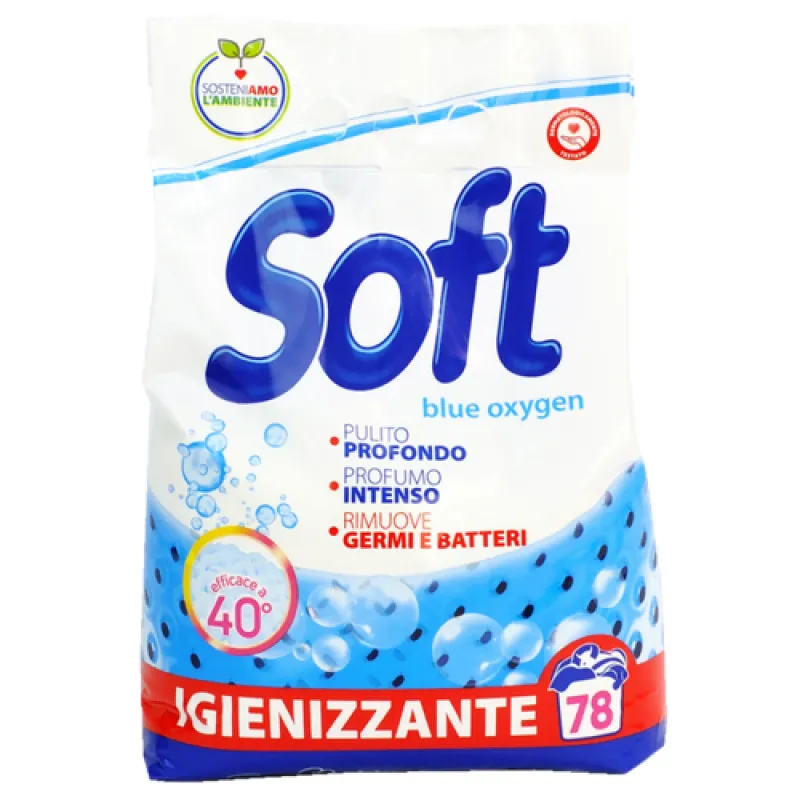 SOFT powder detergent 3.900 kg Blue Oxygen - 78 washes