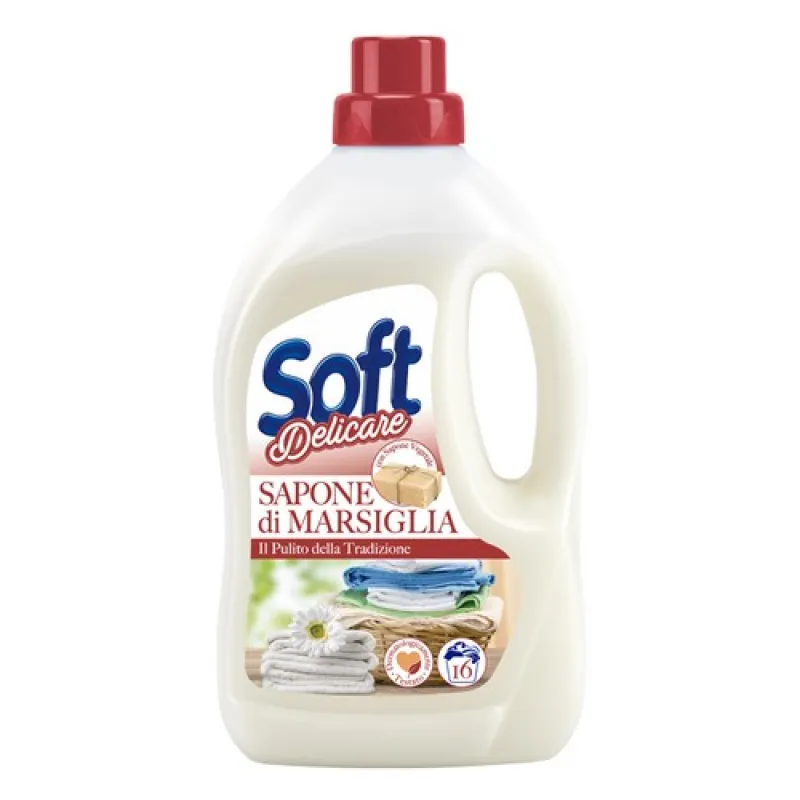 SOFT liquid detergent 900 ml Marsiglia - for colored laundry 16 washes