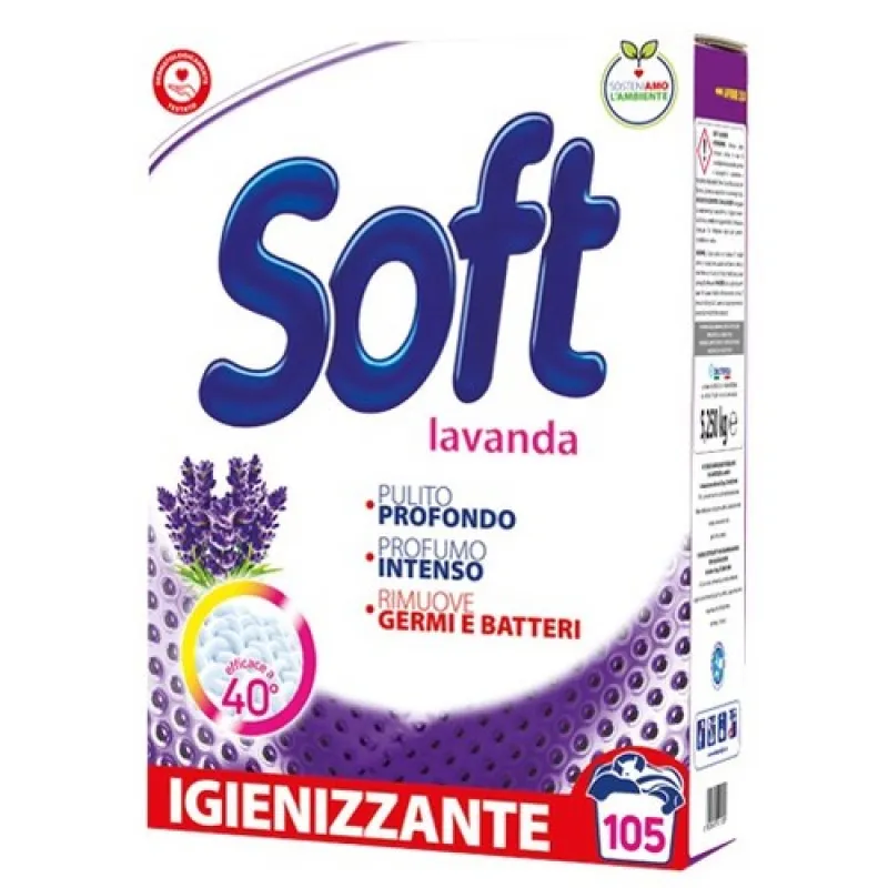 SOFT powder detergent 5.250 kg Lavender - 105 washes