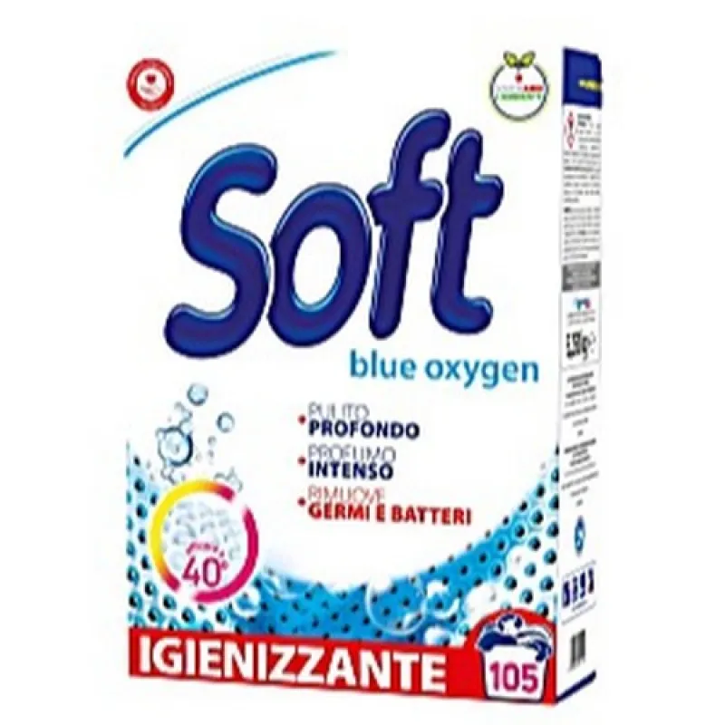 SOFT powder detergent 5.250 kg Blue Oxygen - 105 washes