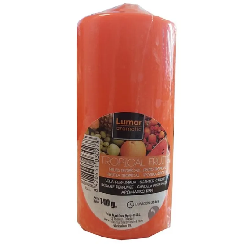 LUMAR Scented Candle 140g cylinder 110x47 Tropical Fruits