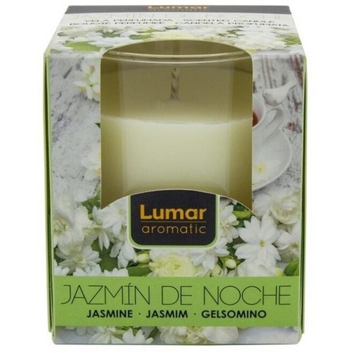 LUMAR Scented Candle 125g decorative glass Jasmine