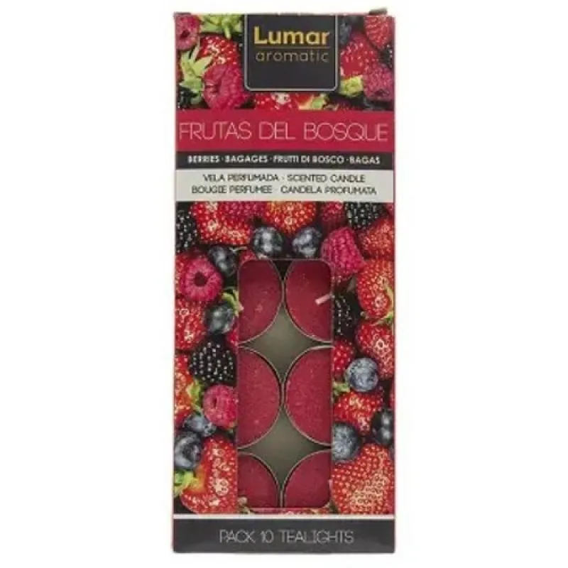 LUMAR Aromatic Tea Candle Frutas del Bosque 10/1 5h 120g