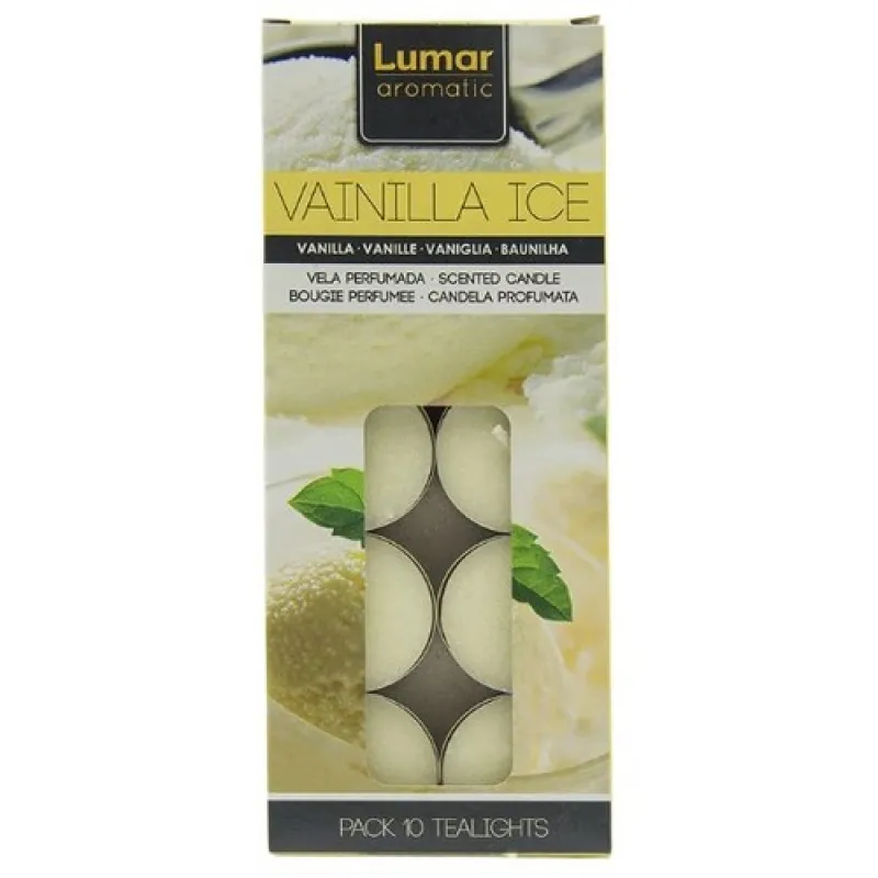 LUMAR Aromatic Tea Candle Vanilla Ice 10/1 5h 120g