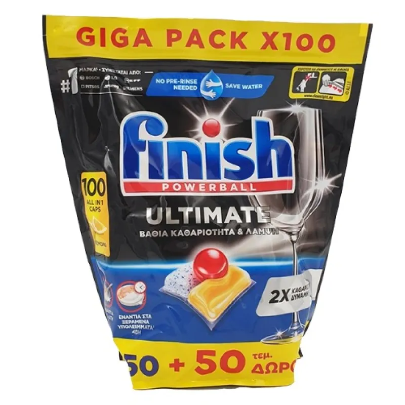 FINISH Tablets All in One 100/1 Ultimate All in One Lemon