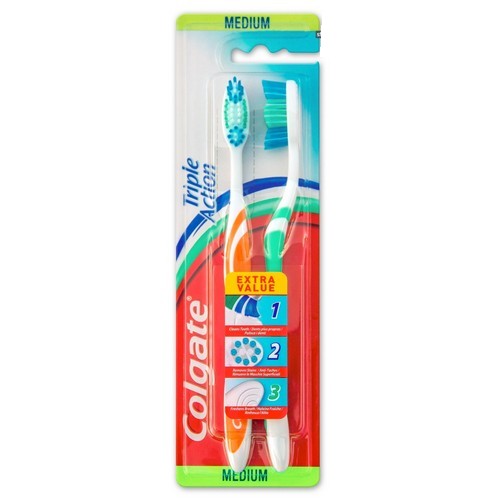 COLGATE toothbrush DUOPACK Triple Action Medium