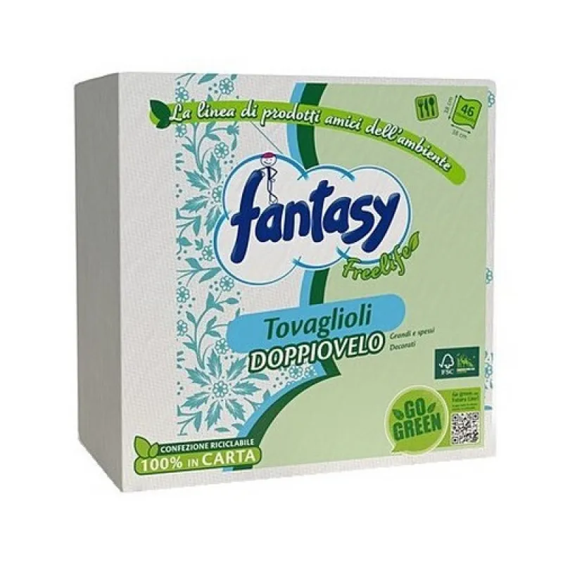 FANTASY paper napkins Free Life 43/1 38x38 two-ply