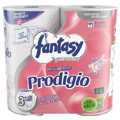 FANTASY Household Paper Towel Prodigio - 2 rolls, three-ply
