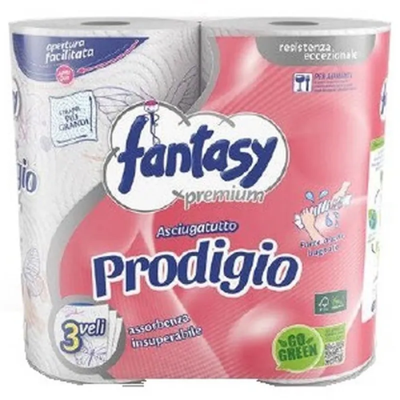 FANTASY Household Paper Towel Prodigio - 2 rolls, three-ply