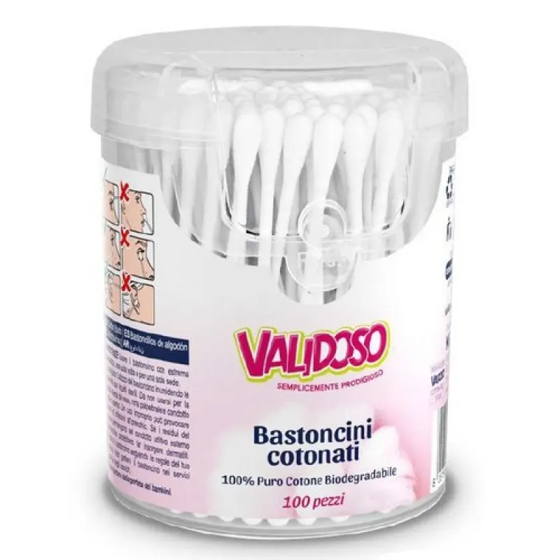 VALIDOSO 100 pcs Cotton Buds - cotton swabs for ears