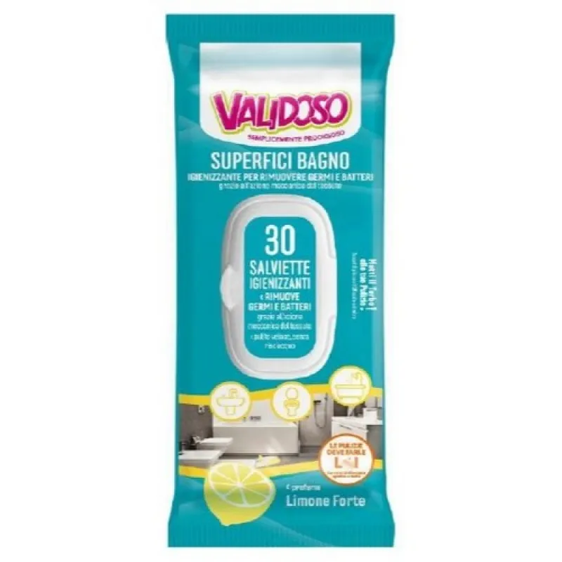 VALIDOSO bathroom wet wipes 30/1 Lemon