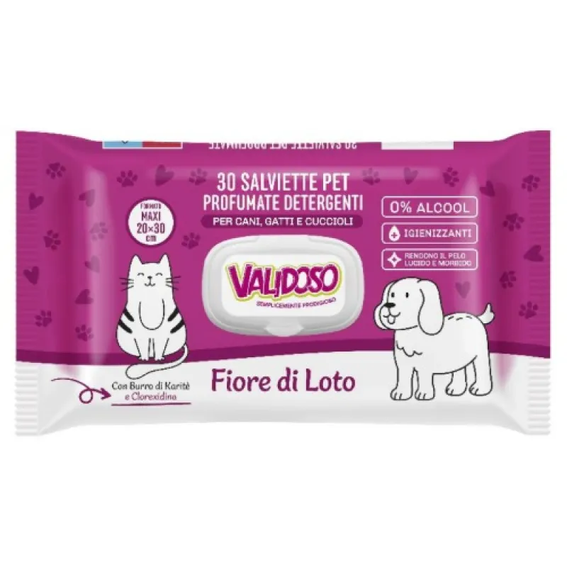 VALIDOSO wet wipes for animals 30/1 Fiori Di Loto