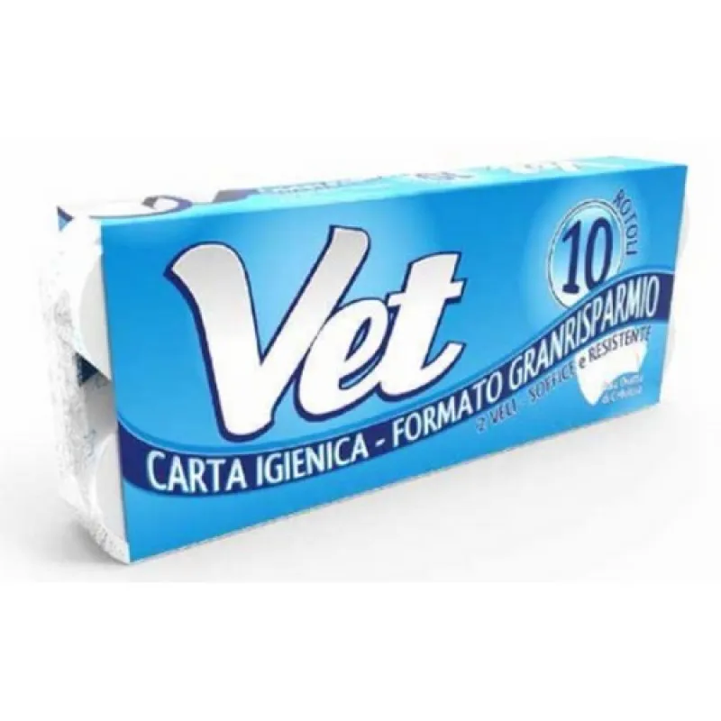 VET toilet paper 10/1 two-ply