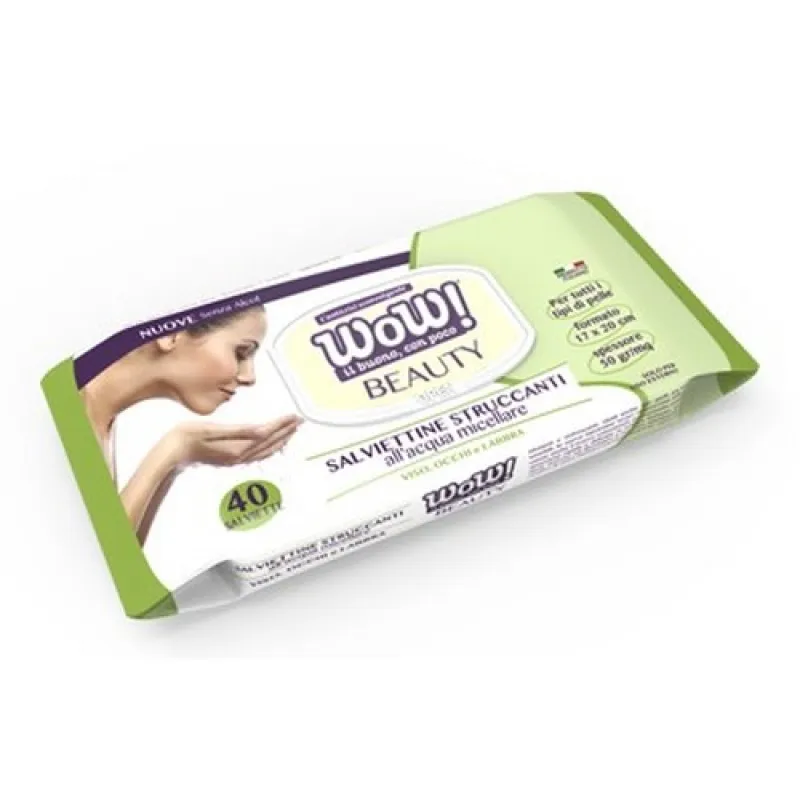 WOW wet wipes 40/1 - makeup removal