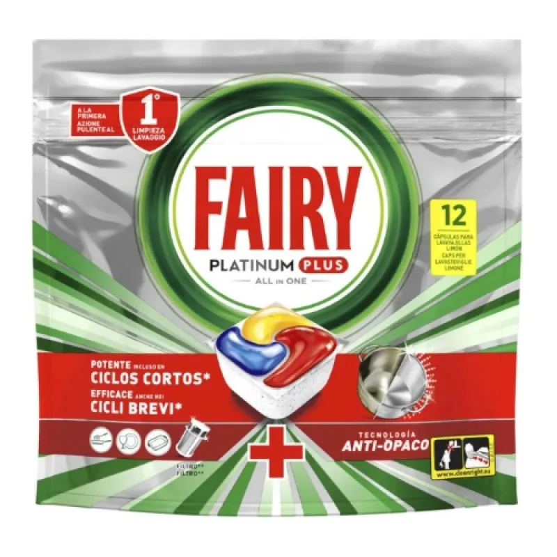 FAIRY Dishwasher Capsules 12 pcs Lemon Platinum PLUS