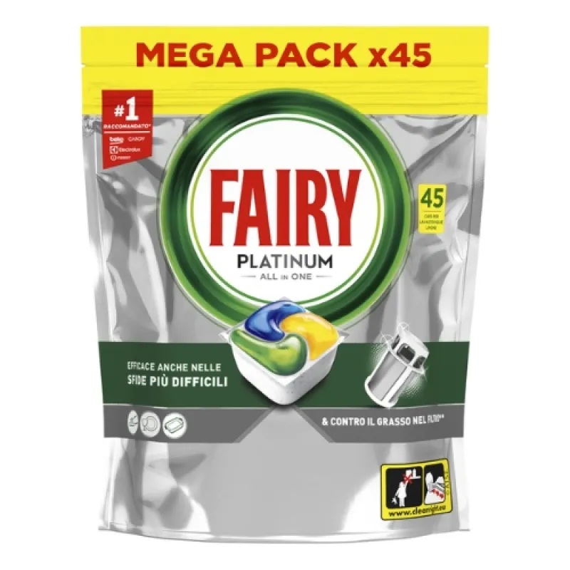 FAIRY Dishwasher Capsules 45 pcs Platinum Lemon